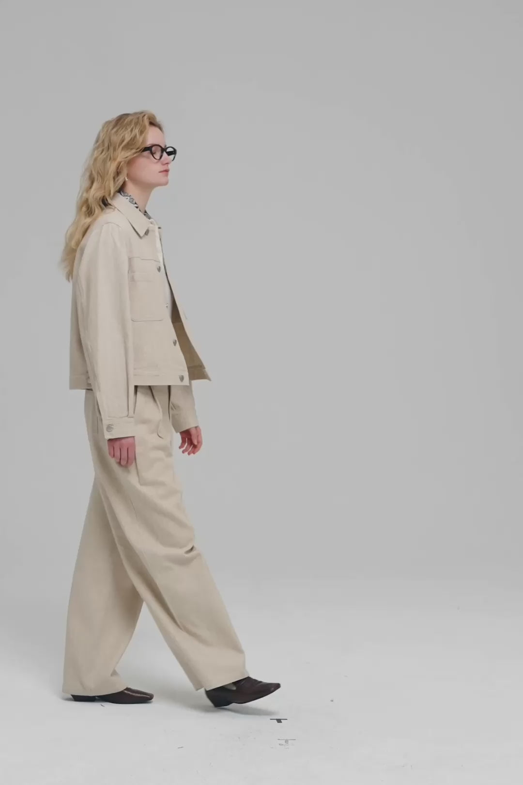 Loose-Fit Linen Cotton Jacket